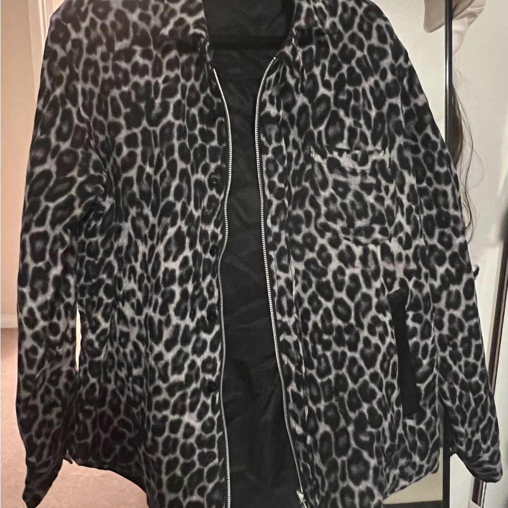 Sacai Black Leopard Shirt